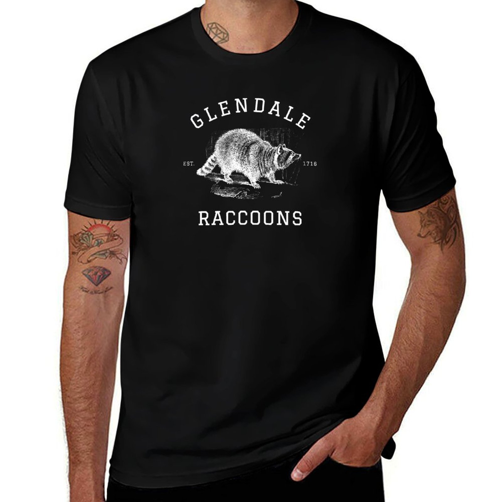 Team Sports - Glendale Raccoons Vintage Sports Team, Inverted