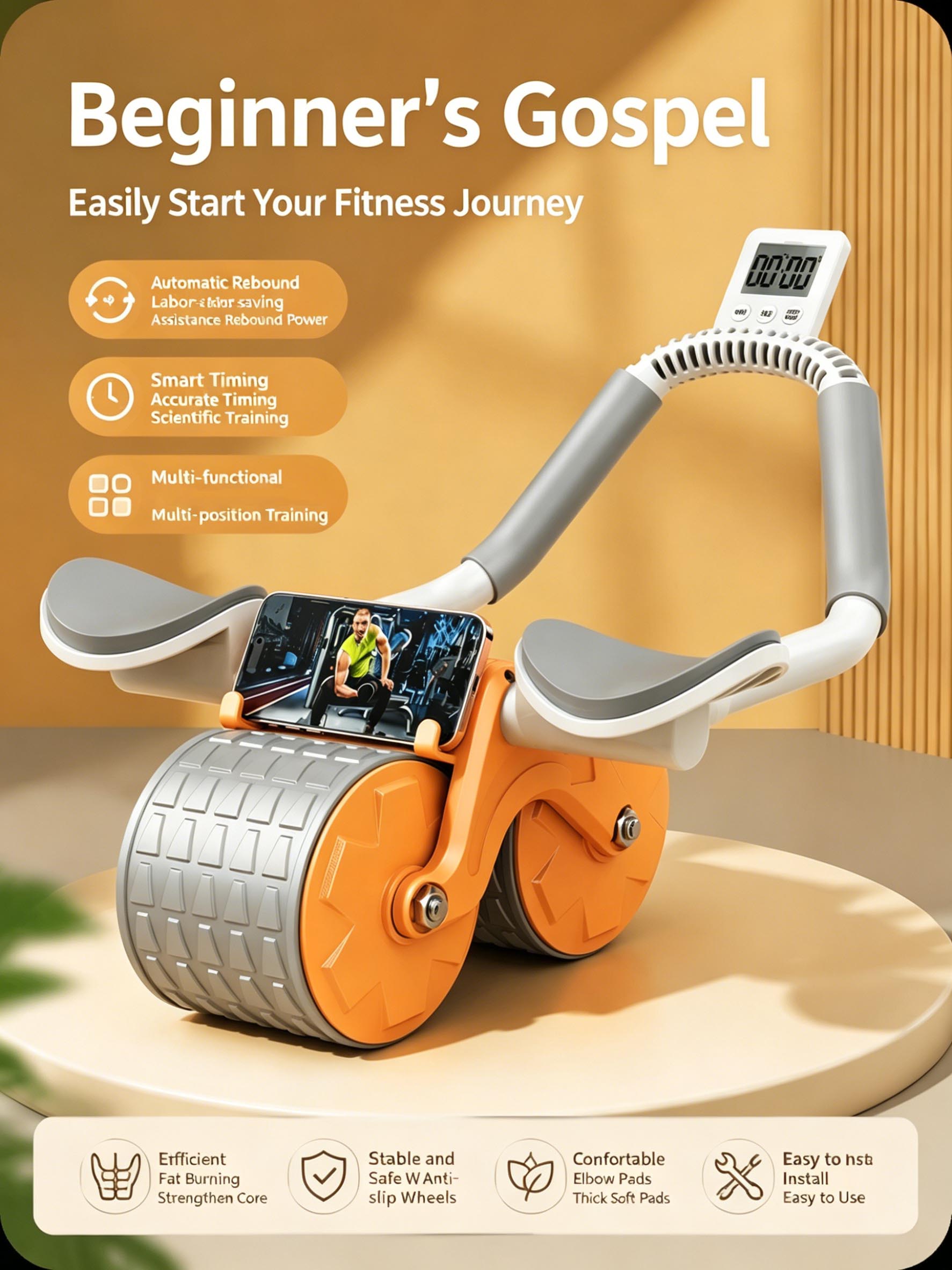 Elbow Support Abdominal Roller - Ab Roller Wheel With Elbow Support recension och pris
