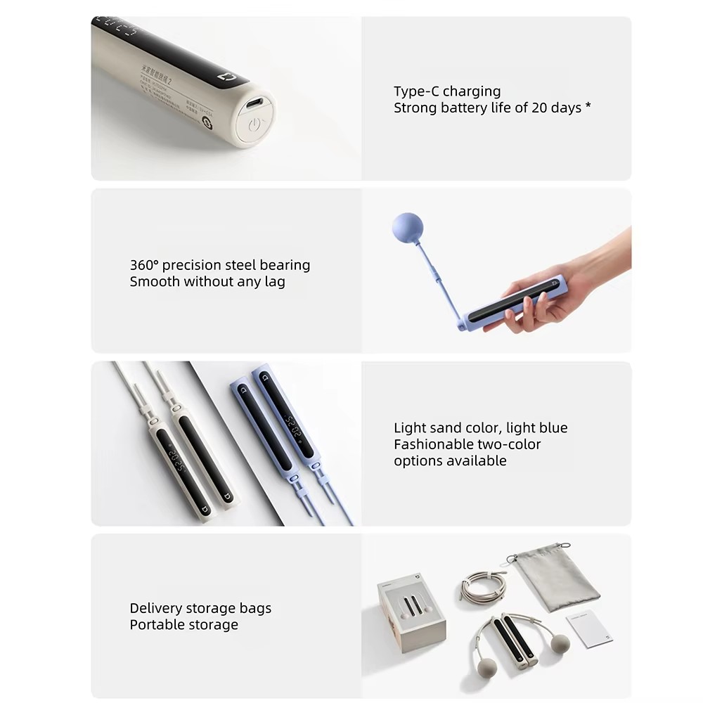 Xiaomi Mijia Smart Skipping Ju - Smart Jump Rope Digital Counter recension och pris