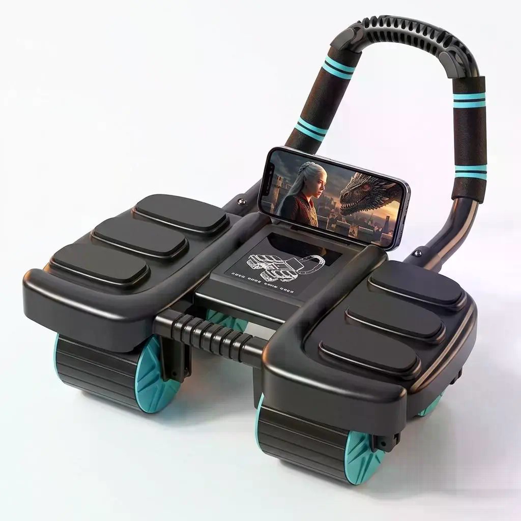 4-Wheel Recoil Ab Roller with  - Ab Roller Wheel With Elbow Support recension och pris