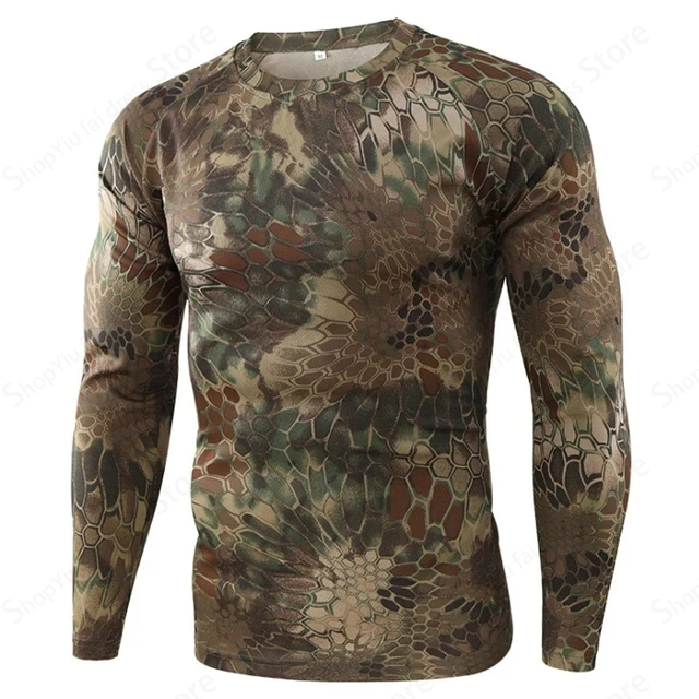 Mens Camo Long Sleeve T Shirt  - Hiking recension och pris